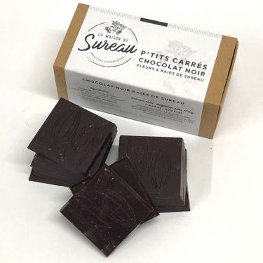 P'tits carrés chocolat Fleurs et Baies de sureau