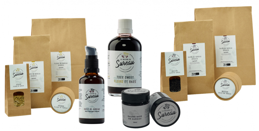 Produits bien être de la Maison du sureau